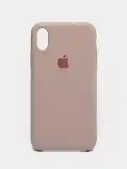 Розовый чехол Silicone Case для iPhone XR, с открытым низом