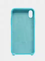 Голубой чехол Silicone Case для iPhone XR, с открытым низом