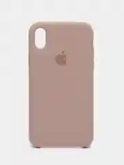 Серый меланж чехол Silicone Case для iPhone XR, с открытым низом