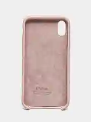 Серый меланж чехол Silicone Case для iPhone XR, с открытым низом