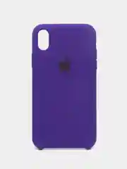 Фиолетовый чехол Silicone Case для iPhone XR, с открытым низом