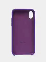 Фиолетовый чехол Silicone Case для iPhone XR, с открытым низом