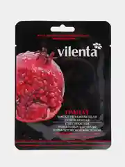 Тканевая маска для лица увлажняющая с гранатом и гиалуроновой кислотой Fruit Vilenta