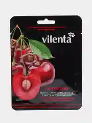 Тканевая маска для лица с Черешней Fruit, 28 г Vilenta, Коллаген и Гиалуроновая кислота