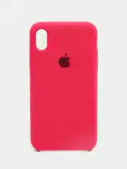 Вишнёвый чехол Silicone Case для iPhone XR, с открытым низом