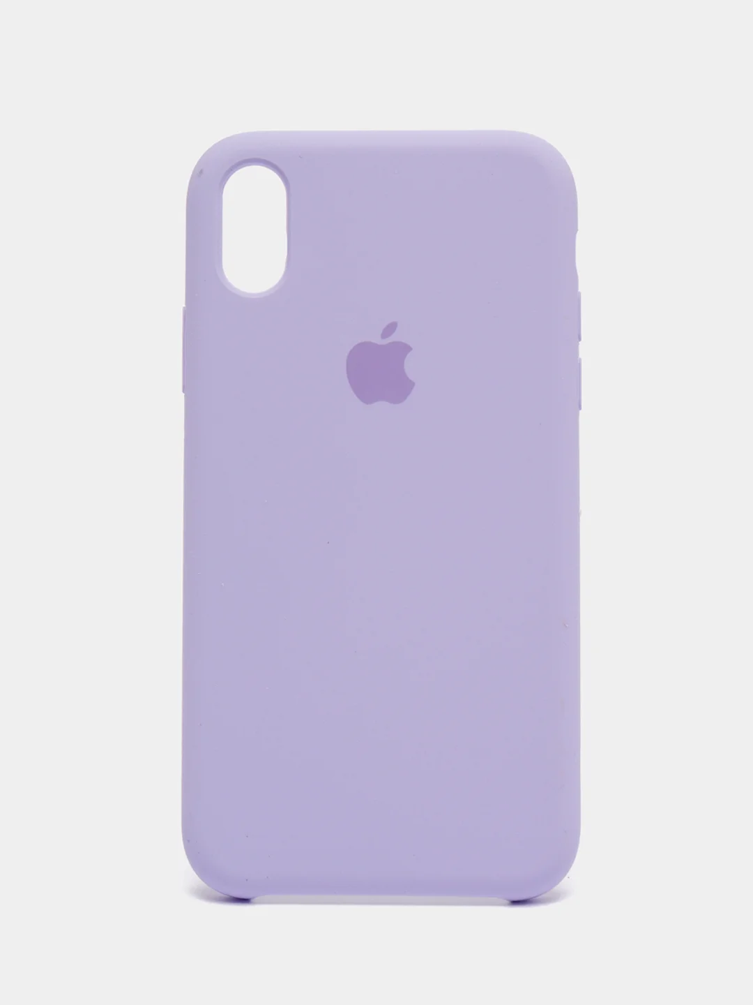 Аметистовый чехол Silicone Case для iPhone XR, с открытым низом