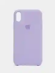 Аметистовый чехол Silicone Case для iPhone XR, с открытым низом