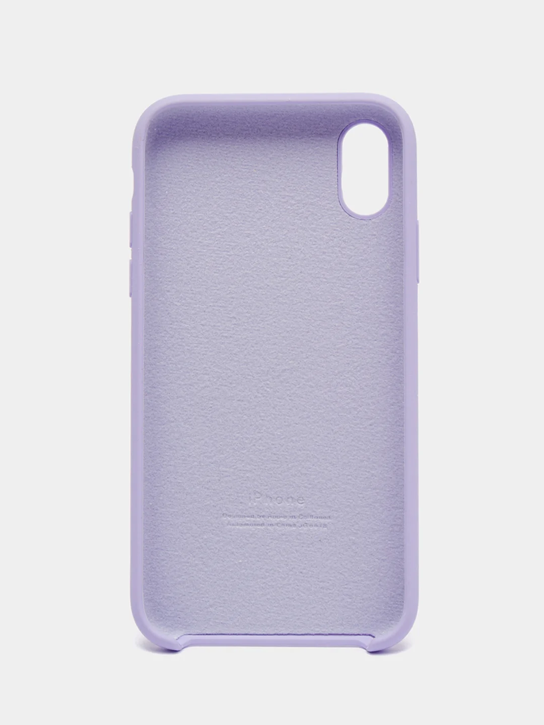 Аметистовый чехол Silicone Case для iPhone XR, с открытым низом