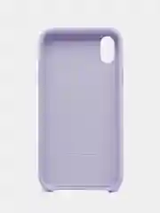 Аметистовый чехол Silicone Case для iPhone XR, с открытым низом