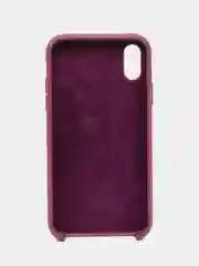 Багровый чехол Silicone Case для iPhone XR, с открытым низом