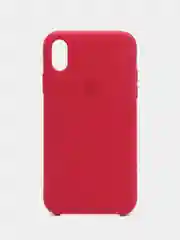Марсала чехол Silicone Case для iPhone XR, с открытым низом