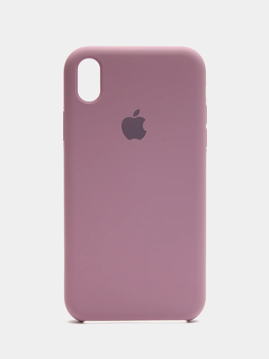 Сиреневый чехол Silicone Case для iPhone XR, с открытым низом