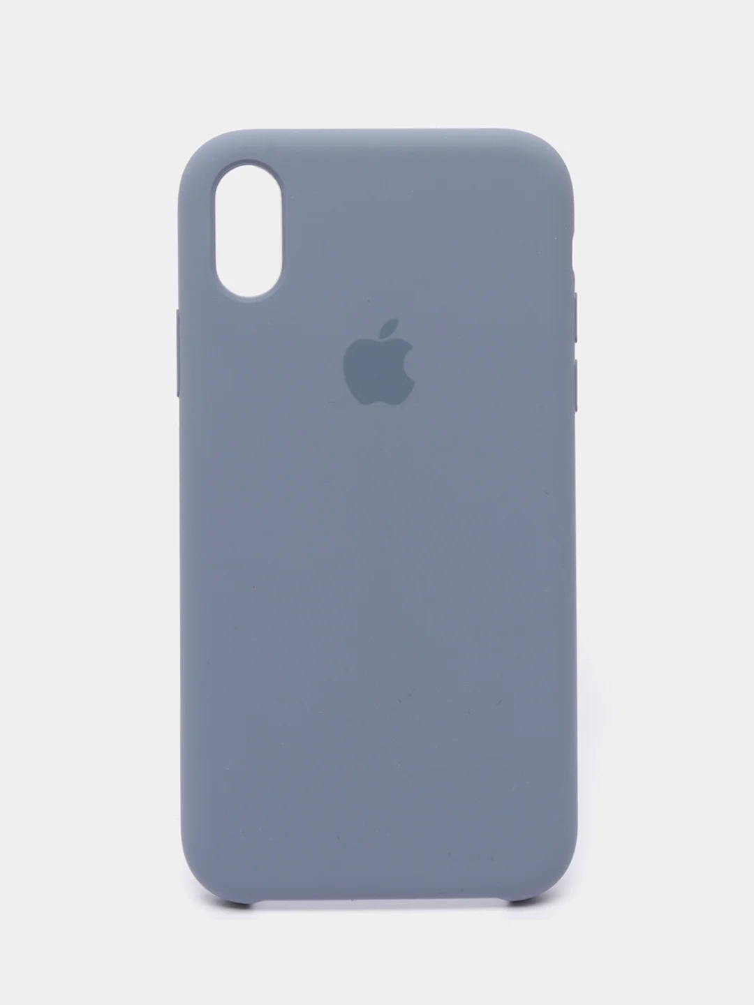 Светло-синий чехол Silicone Case для iPhone XR, с открытым низом