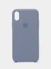 Светло-синий чехол Silicone Case для iPhone XR, с открытым низом