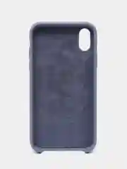 Светло-синий чехол Silicone Case для iPhone XR, с открытым низом