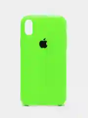 Зелёный хаки чехол Silicone Case для iPhone XR, с открытым низом