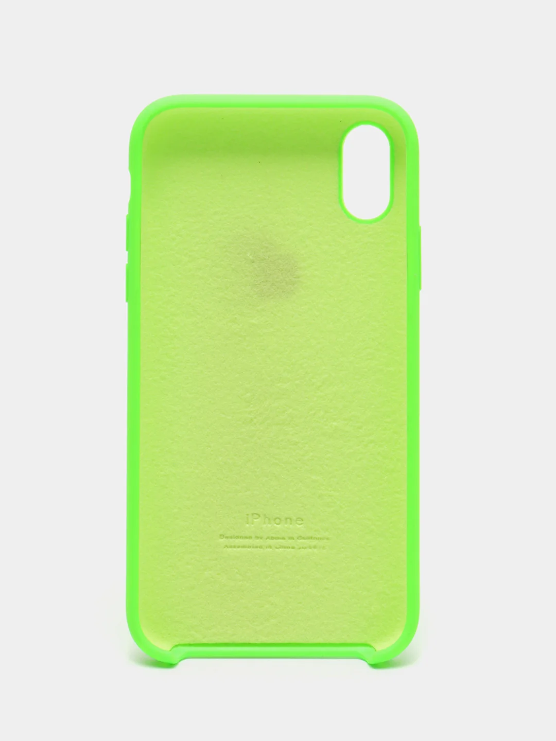 Зелёный хаки чехол Silicone Case для iPhone XR, с открытым низом