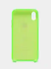 Зелёный хаки чехол Silicone Case для iPhone XR, с открытым низом