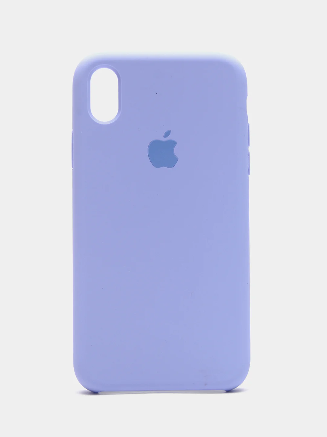 Лавандовый чехол Silicone Case для iPhone XR, с открытым низом