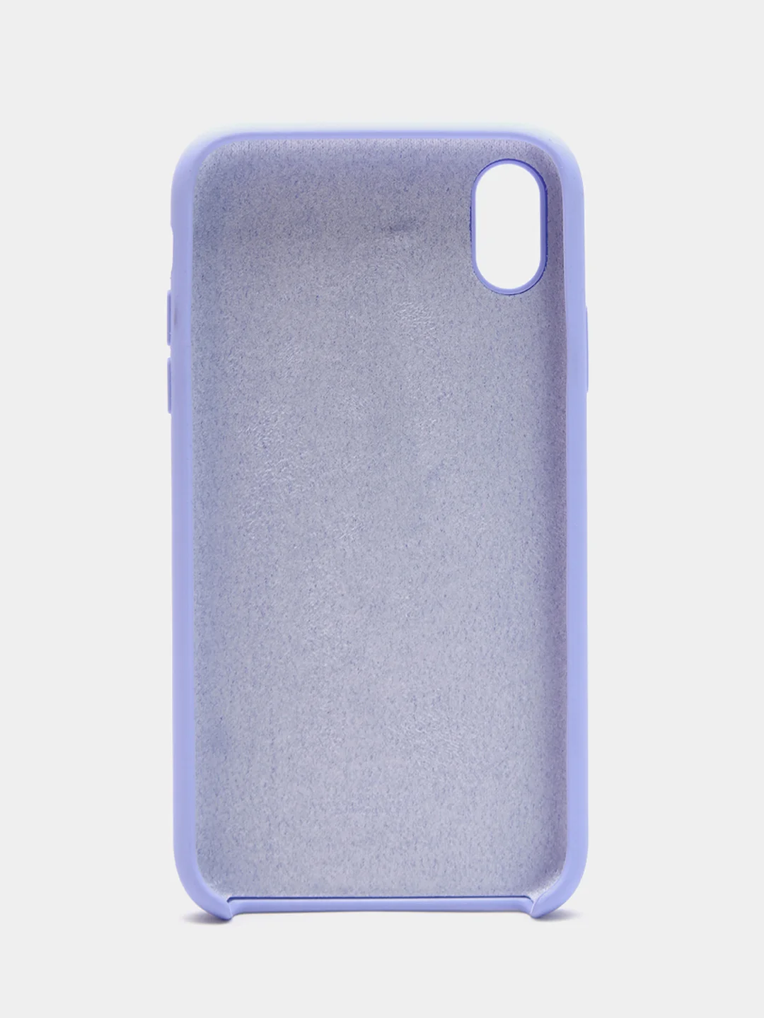 Лавандовый чехол Silicone Case для iPhone XR, с открытым низом