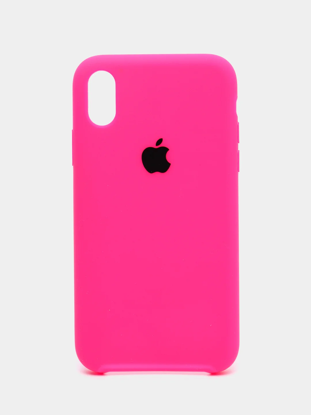 Фуксия чехол Silicone Case для iPhone XR, с открытым низом