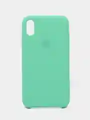 Мятный чехол Silicone Case для iPhone XR, с открытым низом