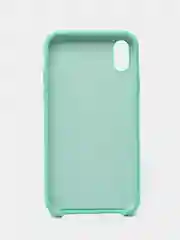 Мятный чехол Silicone Case для iPhone XR, с открытым низом