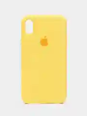 Золотой чехол Silicone Case для iPhone XR, с открытым низом