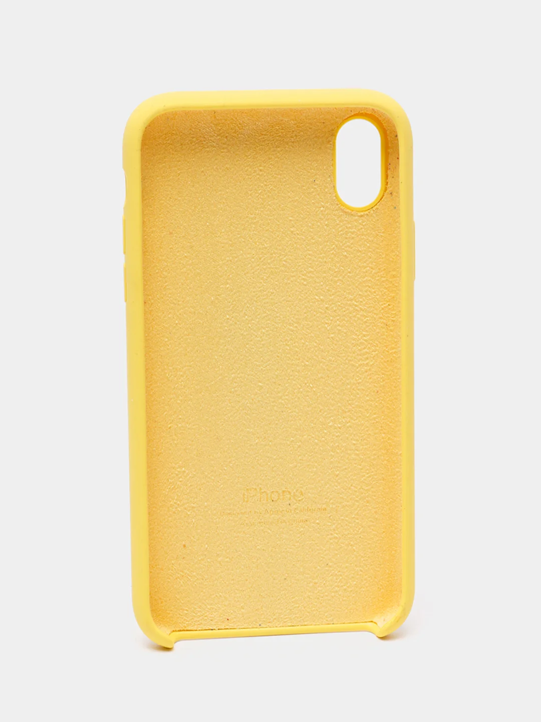 Золотой чехол Silicone Case для iPhone XR, с открытым низом
