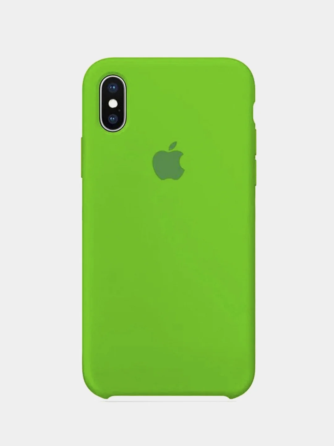Зеленый силиконовый чехол на iPhone 6s 6sPlus 7 8 7Plus 8Plus X Xs Xr XsMax