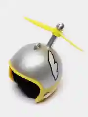 Серебряный игрушка "Утка в шлеме и очках", с пропеллером, в машину