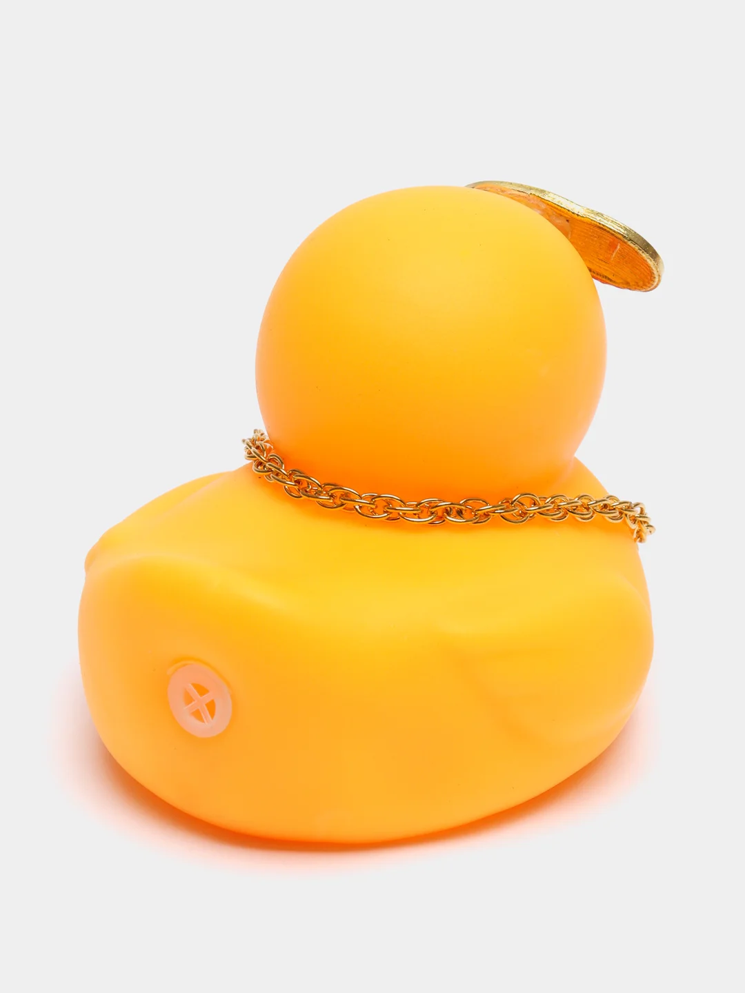 Серебряный игрушка "Утка в шлеме и очках", с пропеллером, в машину