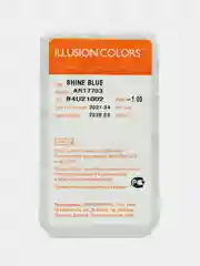 Голубой цветные контактные линзы Illusion colors Shine, 2 шт, 3 месяца