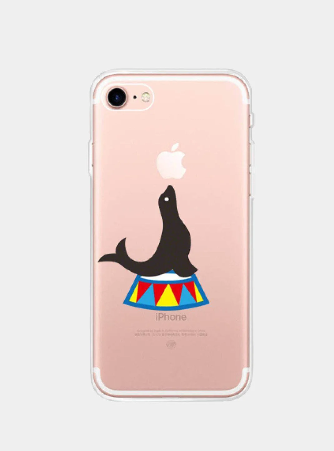 Угольный чехол прозрачный силиконовый с милыми животными для iPhone 11, XR, X / XS, 7 / 8