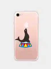 Угольный чехол прозрачный силиконовый с милыми животными для iPhone 11, XR, X / XS, 7 / 8