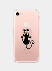 Чехол прозрачный силиконовый с милыми животными для iPhone 11, XR, X / XS, 7 / 8