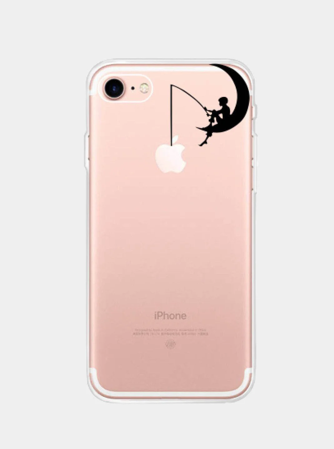 Белый чехол прозрачный силиконовый с милыми животными для iPhone 11, XR, X / XS, 7 / 8