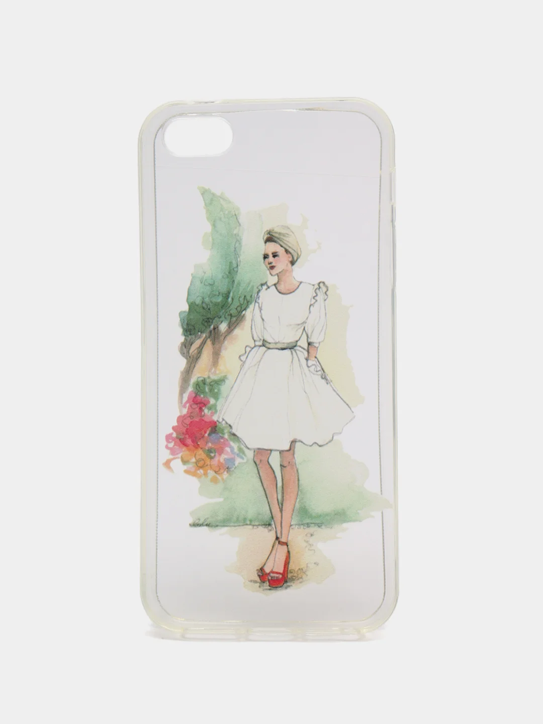 Белый чехол для Apple iPhone 6/6s / 6 Plus/6s Plus / 7/8 / 7 Plus/8 Plus / 11 / 11 PRO / 11 PRO MAX / XS Max / XR / X/XS  прозрачный силиконовый Девушки
