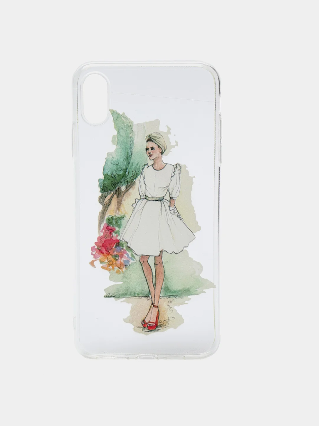 Белый чехол для Apple iPhone 6/6s / 6 Plus/6s Plus / 7/8 / 7 Plus/8 Plus / 11 / 11 PRO / 11 PRO MAX / XS Max / XR / X/XS  прозрачный силиконовый Девушки