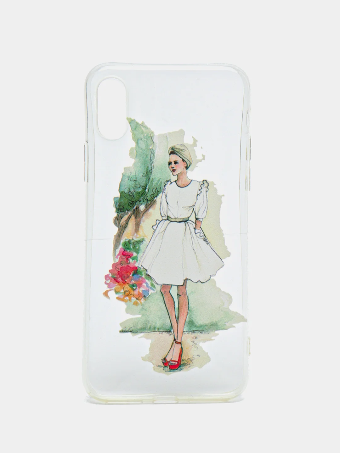 Белый чехол для Apple iPhone 6/6s / 6 Plus/6s Plus / 7/8 / 7 Plus/8 Plus / 11 / 11 PRO / 11 PRO MAX / XS Max / XR / X/XS  прозрачный силиконовый Девушки