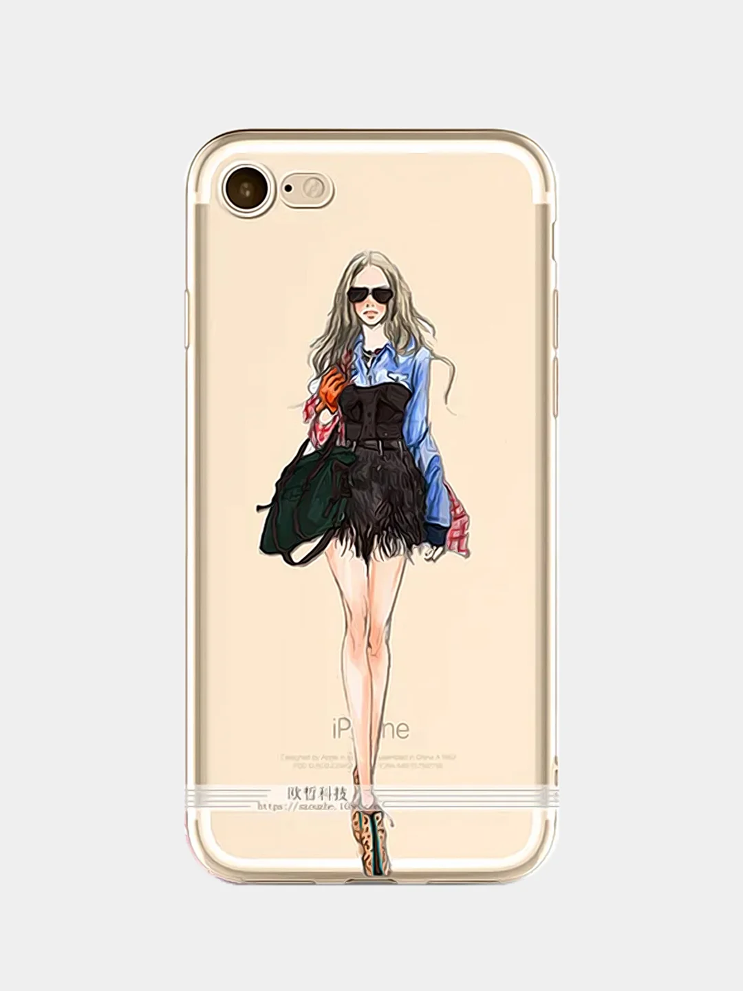 Манго чехол для Apple iPhone 6/6s / 6 Plus/6s Plus / 7/8 / 7 Plus/8 Plus / 11 / 11 PRO / 11 PRO MAX / XS Max / XR / X/XS  прозрачный силиконовый Девушки