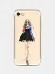 Манго чехол для Apple iPhone 6/6s / 6 Plus/6s Plus / 7/8 / 7 Plus/8 Plus / 11 / 11 PRO / 11 PRO MAX / XS Max / XR / X/XS  прозрачный силиконовый Девушки