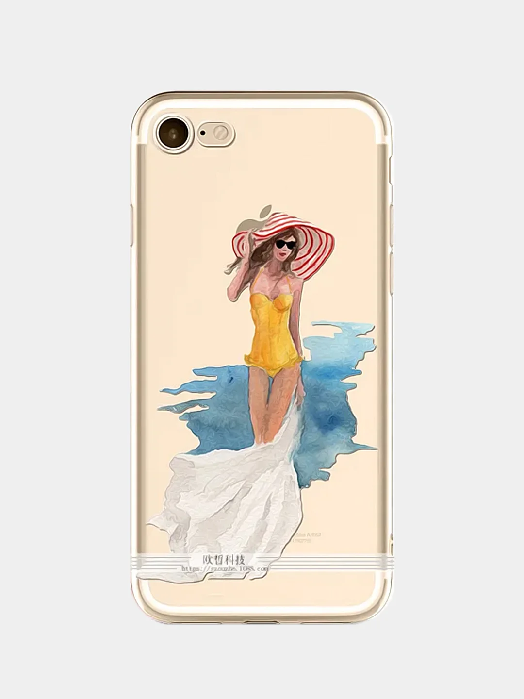 Карамельный чехол для Apple iPhone 6/6s / 6 Plus/6s Plus / 7/8 / 7 Plus/8 Plus / 11 / 11 PRO / 11 PRO MAX / XS Max / XR / X/XS  прозрачный силиконовый Девушки