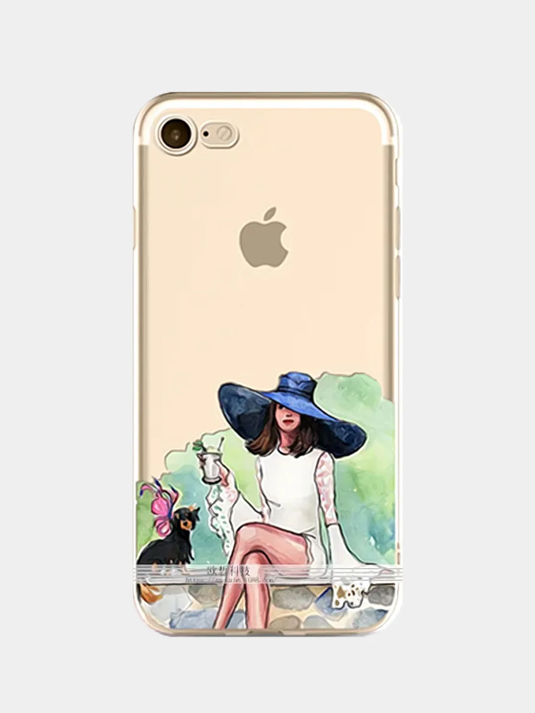 Желтый чехол для Apple iPhone 6/6s / 6 Plus/6s Plus / 7/8 / 7 Plus/8 Plus / 11 / 11 PRO / 11 PRO MAX / XS Max / XR / X/XS  прозрачный силиконовый Девушки