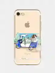 Коралловый меланж чехол для Apple iPhone 6/6s / 6 Plus/6s Plus / 7/8 / 7 Plus/8 Plus / 11 / 11 PRO / 11 PRO MAX / XS Max / XR / X/XS  прозрачный силиконовый Девушки