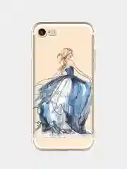 Багровый чехол для Apple iPhone 6/6s / 6 Plus/6s Plus / 7/8 / 7 Plus/8 Plus / 11 / 11 PRO / 11 PRO MAX / XS Max / XR / X/XS  прозрачный силиконовый Девушки