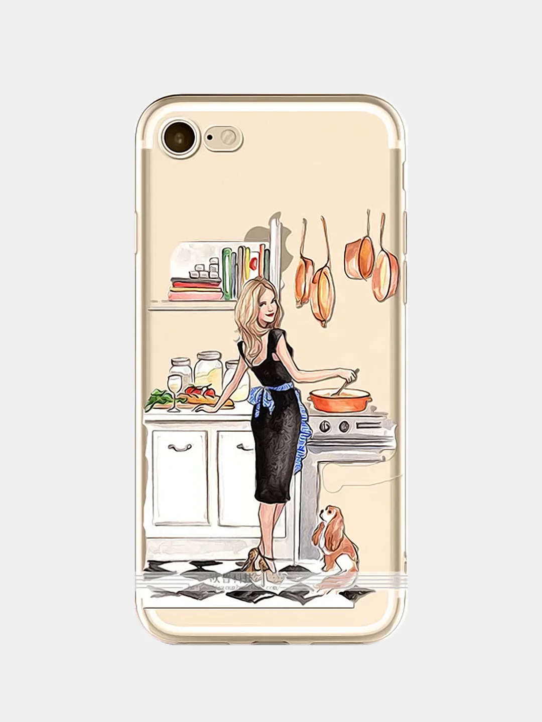 Конфетный чехол для Apple iPhone 6/6s / 6 Plus/6s Plus / 7/8 / 7 Plus/8 Plus / 11 / 11 PRO / 11 PRO MAX / XS Max / XR / X/XS  прозрачный силиконовый Девушки