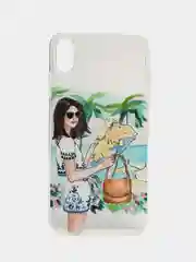 Лесной зеленый чехол для Apple iPhone 6/6s / 6 Plus/6s Plus / 7/8 / 7 Plus/8 Plus / 11 / 11 PRO / 11 PRO MAX / XS Max / XR / X/XS  прозрачный силиконовый Девушки