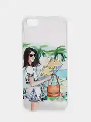 Лесной зеленый чехол для Apple iPhone 6/6s / 6 Plus/6s Plus / 7/8 / 7 Plus/8 Plus / 11 / 11 PRO / 11 PRO MAX / XS Max / XR / X/XS  прозрачный силиконовый Девушки