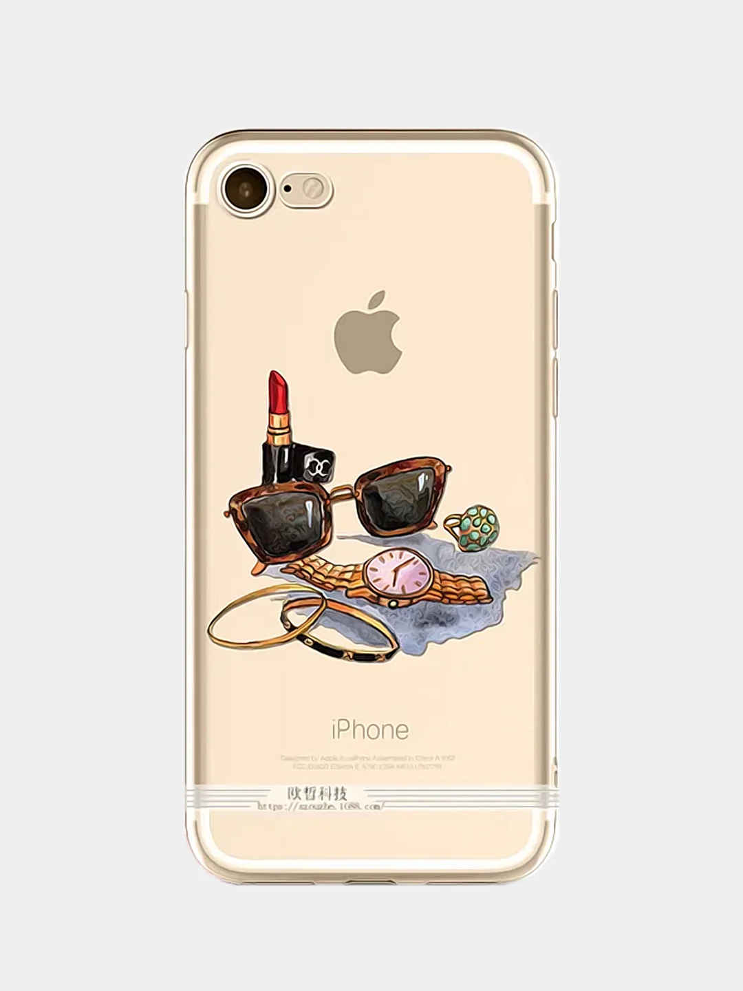 Оранжевый чехол для Apple iPhone 6/6s / 6 Plus/6s Plus / 7/8 / 7 Plus/8 Plus / 11 / 11 PRO / 11 PRO MAX / XS Max / XR / X/XS  прозрачный силиконовый Девушки